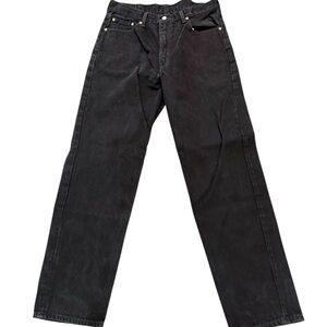 Levi's 550 Men's Relaxed Fit Black Denim Jeans 36x34